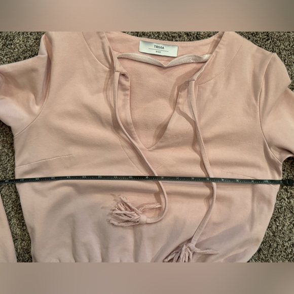 WOMENS M, TRIVIA BASIC, light pink, soft long sleeve dress - Picture 6 of 9